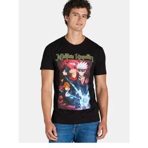 Jujutsu Kaisen Men's & Big Men's Graphic Print Tee Shirt, Size Large (42/44)